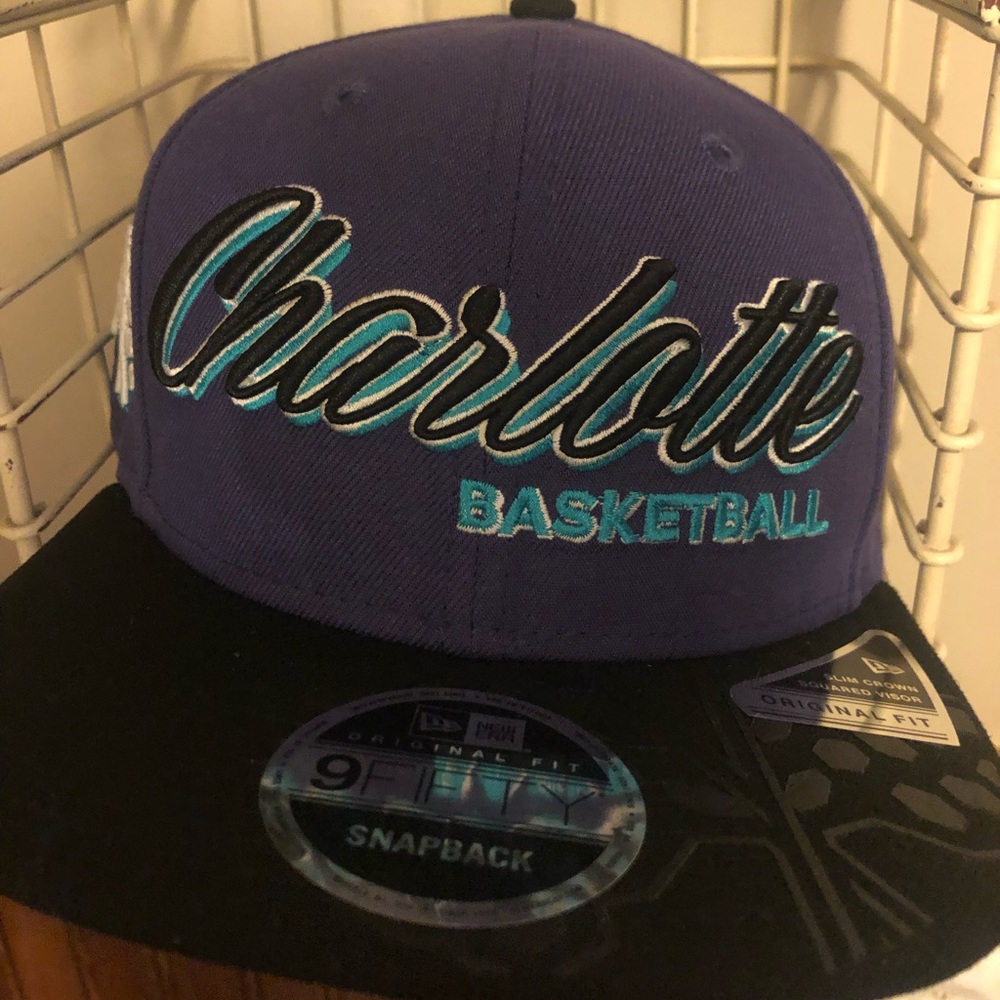Charlotte Hornets Flat Brim Hat